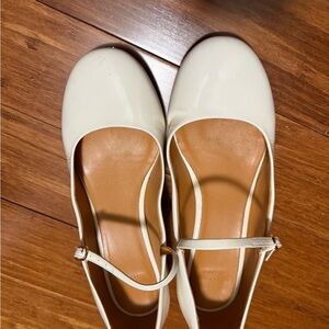 Sezane Cream Laquer Mary Jane